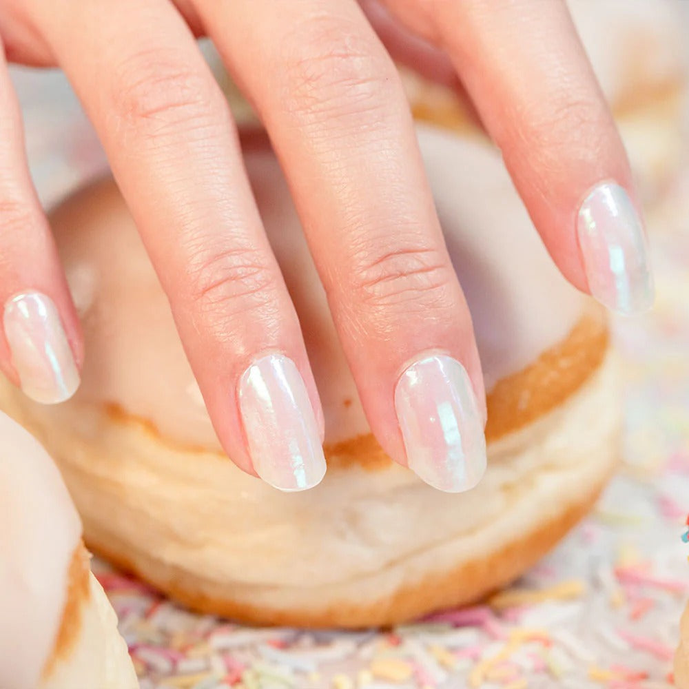 ملصقات أظافر جل (شبه صلبة) - نعناع لؤلؤي