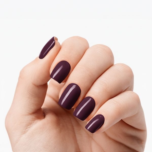 ملصقات أظافر جل (شبه صلبة) - لون برقوقي ملكي