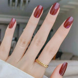 أظافر جل "الكرز الداكن" - عنابي فاخر