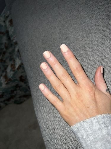 ملصقات أظافر جل (شبه صلبة) - وردي ناعم