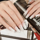 ملصقات أظافر جل (شبه صلبة) - أومبري وردي ناعم