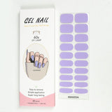 ملصقات أظافر جل (شبه صلبة) - لون لافندر - تتطلب مصباح UV