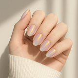 ملصقات أظافر جل (شبه صلبة) - لؤلؤي بنفسجي عاكس